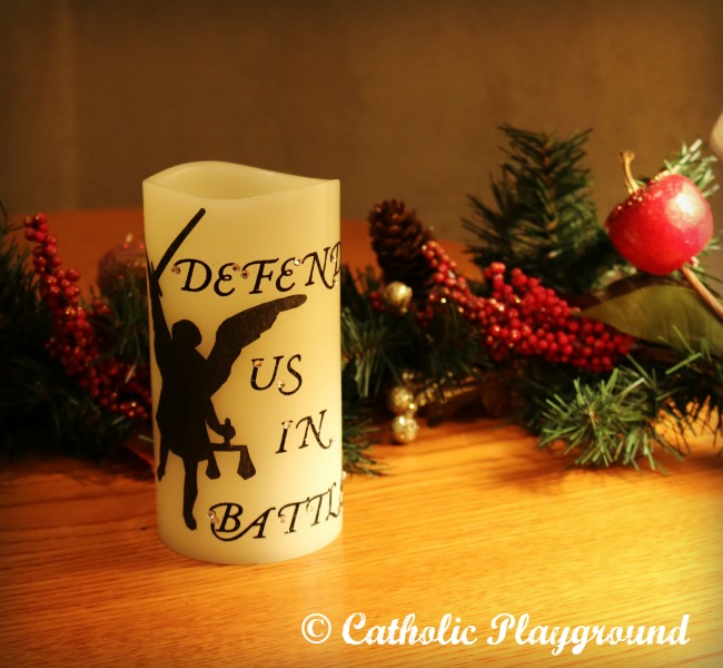 saint michael candle craft