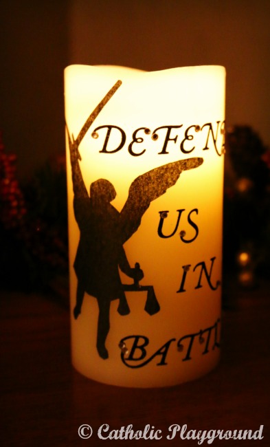 saint michael candle craft