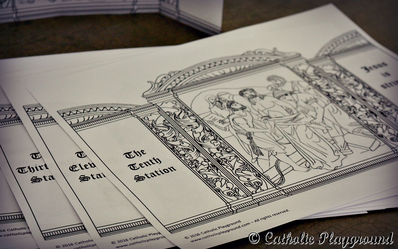 stations of the cross coloring