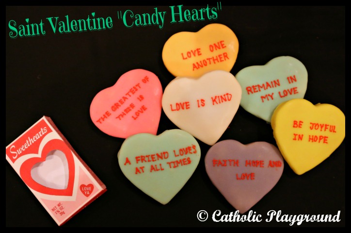 valentine conversation heart cookies