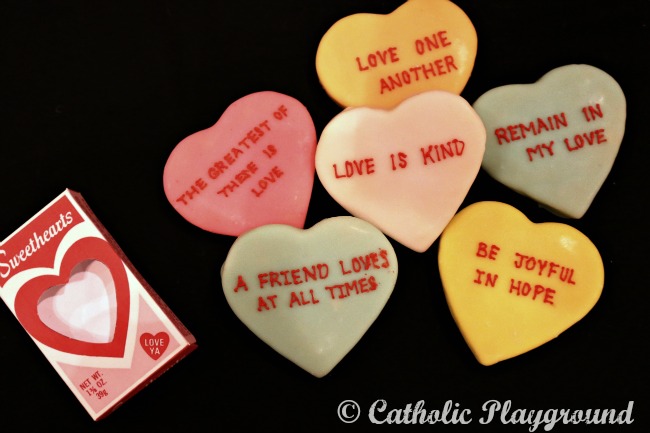 scripture sweetheart cookies