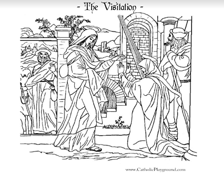 visitation coloring page