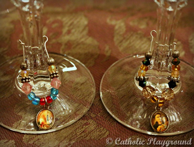 catholic wine charms