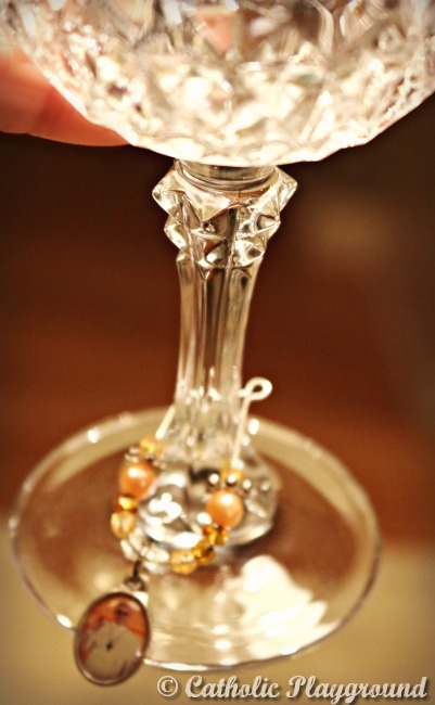 catholic wine charms