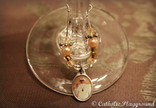 catholic wine charms