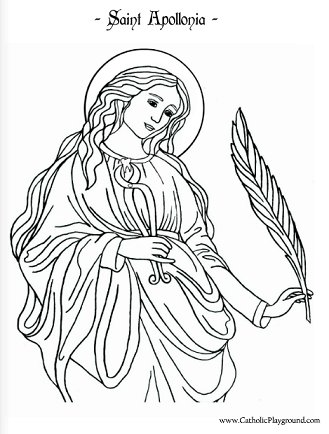 Coloring Pages Of Saints For Kids