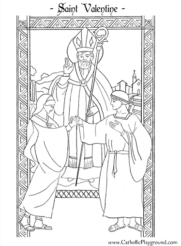 Saint Valentine Coloring Pages To Print 9